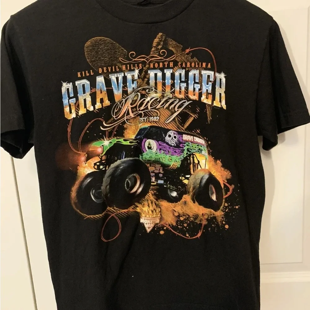 GRAVE DIGGER RACING TEAM EST 1982 Black Tshirt‎ Sz S